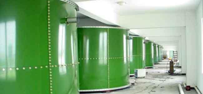 Zbiornik do oczyszczania ścieków z gazem i płynami / Zbiornik do wody ze stali o pojemności 10000 galonów 0