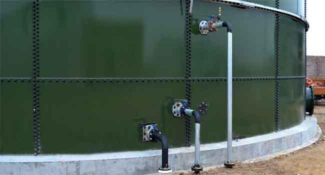 Zbiorniki z wodą ze stali szklankowej i emaliowanej / zbiornik 100 000 galonów wody 0