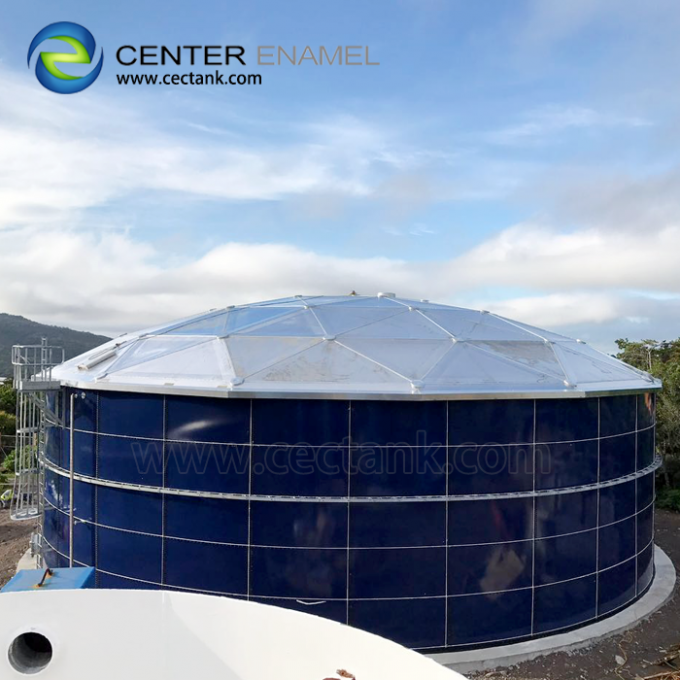 Przejrzysty dach kopuły geodezyjnej z aluminium dla zbiorników do przechowywania ropy naftowej 0