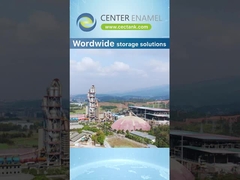 Zbiorniki stalowe z okładką ze szkła emaliowanego do przechowywania wody pitnej