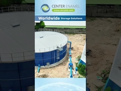 Wysokiej wydajności szkło stopione do stali zbiorniki GFS z dachem membranowym