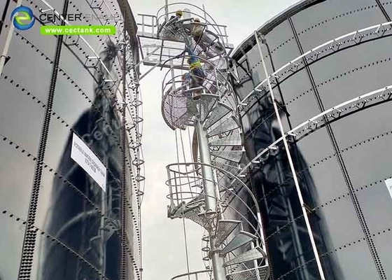 Zbiornik do magazynowania gazu z stali powlekanej epoksydem 20 m3 do 18000 m3