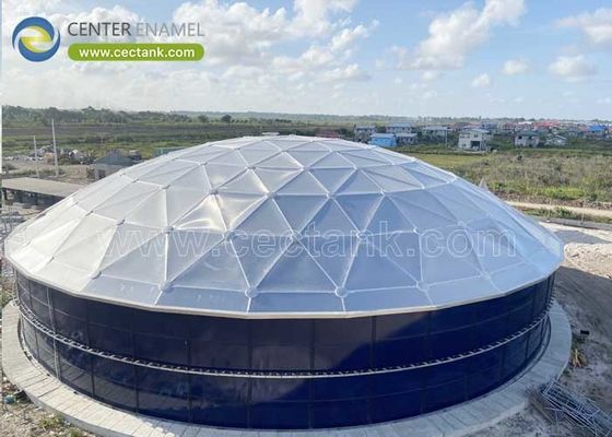 Wysokiej odporności na korozję Aluminiowe dachy kopułowe Szybka instalacja w terenie dla suchych zbiorników magazynowych