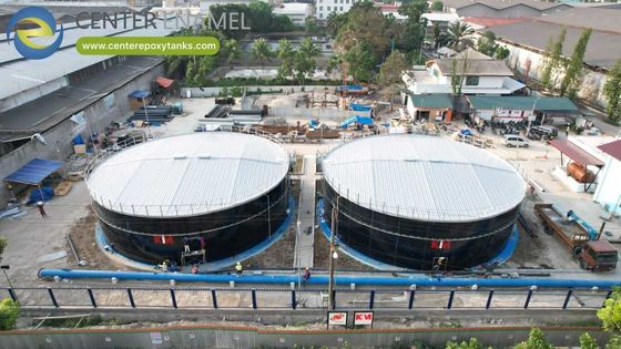 Wytrzymały, geodezyjny dach kopułowy z aluminium dla zbiorników zbiorników ścieków