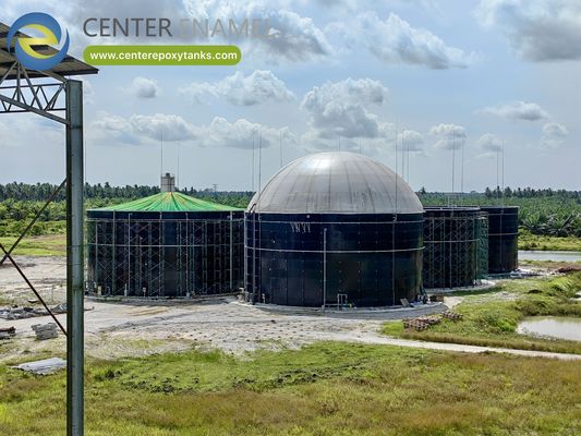 Efektywny podwójny membranowy zbiornik biogazu zoptymalizowany do obróbki wysokiej zawartości odpadów organicznych