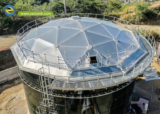 Aluminiowe dachy kopułowe dla zbiorników magazynowych