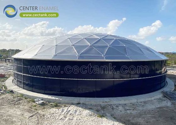 Zwiększenie bezpieczeństwa i odporności: Centrum enamelu Aluminium Dome dachów dla tureckich zbiorników do przechowywania ropy naftowej
