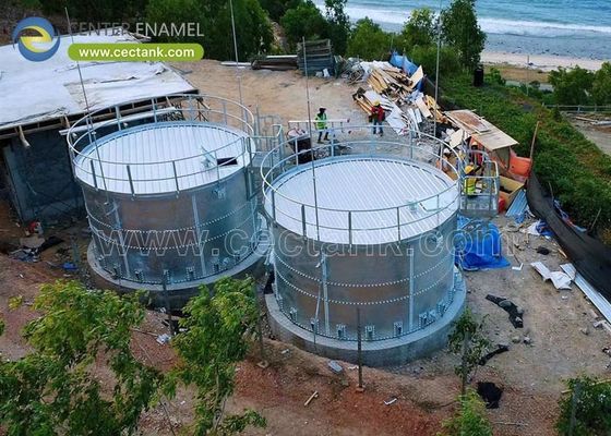 Zbiorniki stalowe ocynkowane o dużej pojemności, skręcane śrubami, jako zbiornik rezerwowy wody do gaszenia pożarów i trwały system ochrony przeciwpożarowej