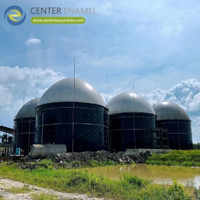 Podwójne dachy membranowe do przetwarzaczy biogazu ze źdźbła pszenicy: magazynuje biogas z biomasy rolniczej.
