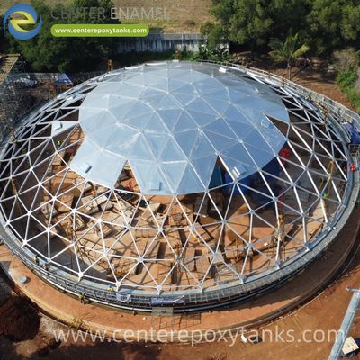 Kopuła geodezyjna z aluminium do zbiornika wody surowej: Zatrzymuje rozwój glonów i utrzymuje czystość wody przed procesem uzdatniania