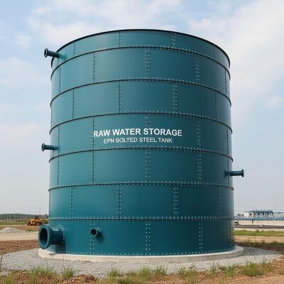 Epoxy Bonded Steel Bolted Tanks as Raw Water Tank: Trwałe pierwotne przechowywanie nieoczyszczonej wody przed filtracją lub obróbką.