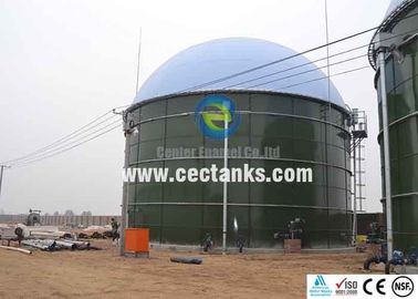 Biogazownicze zbiorniki ze stali stopionej ze szkła wykorzystywane jako reaktory mieszane beztlenowe