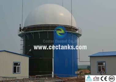 Zbiornik do przechowywania biogazu z podwójnym membranowym dachem