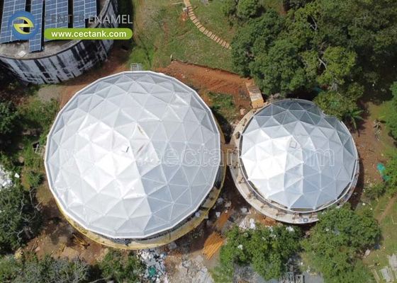 Zaawansowane kopuły geodezyjne z aluminium Center Enamel dla zbiorników ze stali nierdzewnej