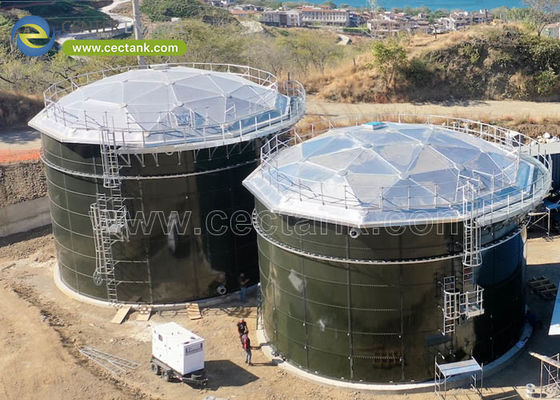 Górne kopuły geodezyjne z aluminium z emali centralnej dla zbiorników surowej wody