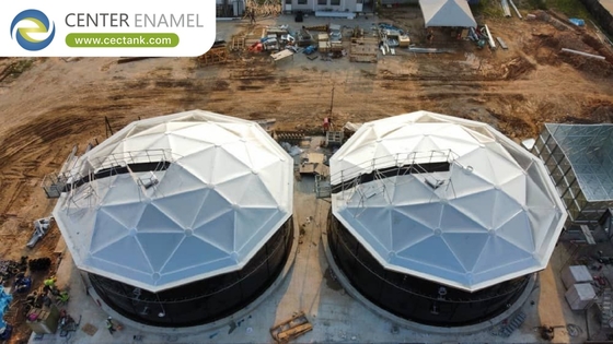 Górne kopuły geodezyjne z aluminium do zbiorników magazynowych benzyny