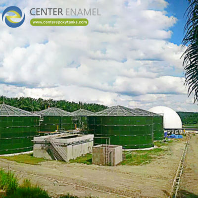 Zbiornik na biogaz dla instalacji Bio CNG: Główny pojemnik do fermentacji biogazu.