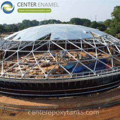 Aluminiowy dach kopułowy do spawanych złożona ze stali nierdzewnej zbiorników z gazem napędowym: minimalizuje odparowanie paliwa i zapobiega zanieczyszczeniu stabilności paliwa wodą deszczową