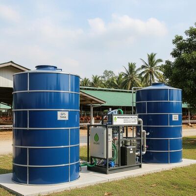 Premium Biogas Projects and GFS Tanks for Indonesia Poultry Farm Wastewater Treatment