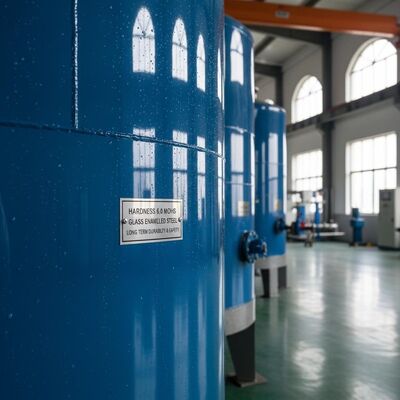 Twardość 6,0 Mohs Stalowe zbiorniki szklankowe z szkłem stopionym do powierzchni stalowej zapewniające długoterminową trwałość i bezpieczeństwo