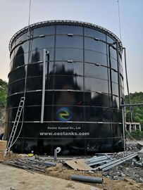 Ciemnozielone zbiorniki do przechowywania wody rolniczej Szkło z zaciskiem - stopione - do stali