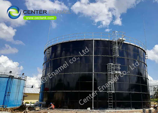 Zbiornik do przechowywania biogazu o podwójnym dachu membranowym