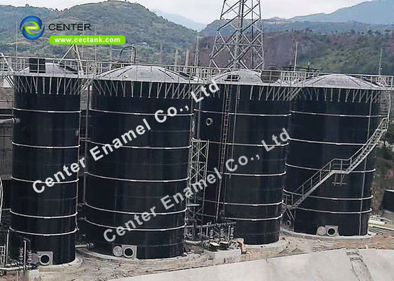 18000M3 Zbiorniki wody przemysłowej ze szklaną podszewką ze stali do przechowywania biogazu