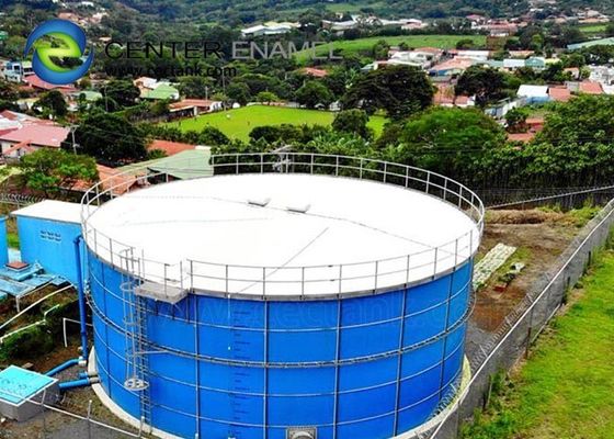 Zbiorniki do przechowywania płynów ze stali ze szklanymi podszewkami o wysokiej odporności na korozję dla projektu oczyszczania ścieków przemysłowych