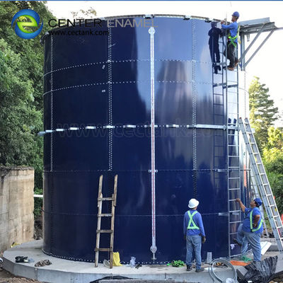 Zbiorniki pokryte szkłem emaliowanym do projektu oczyszczania ścieków z składowisk odpadów