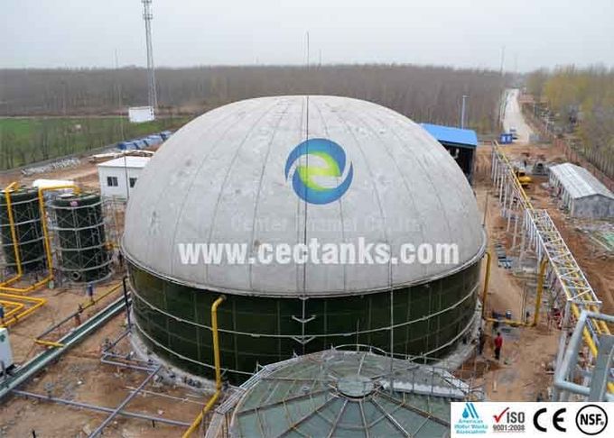 Zbiornik z biogazem ze szkła stopionego do stali o wyższej odporności na korozję ISO 9001:2008 1