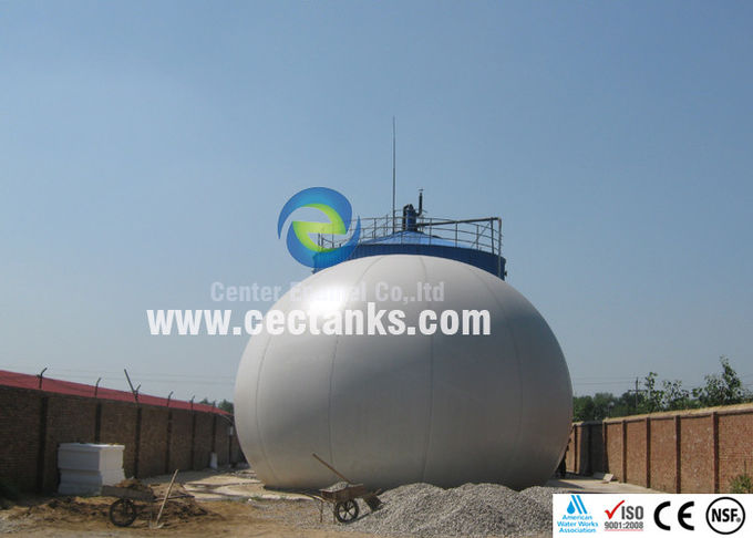 Zbiornik biodigestora z podwójnym membranowym magazynem biogazu o wyższej odporności na korozję 1