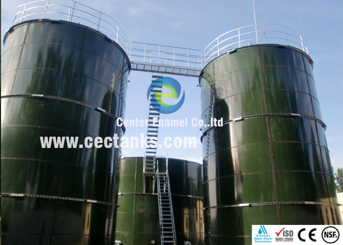 Szklane wyłożone stalowe zbiorniki zbiornikowe / zbiorniki 30000 galonów wody 0