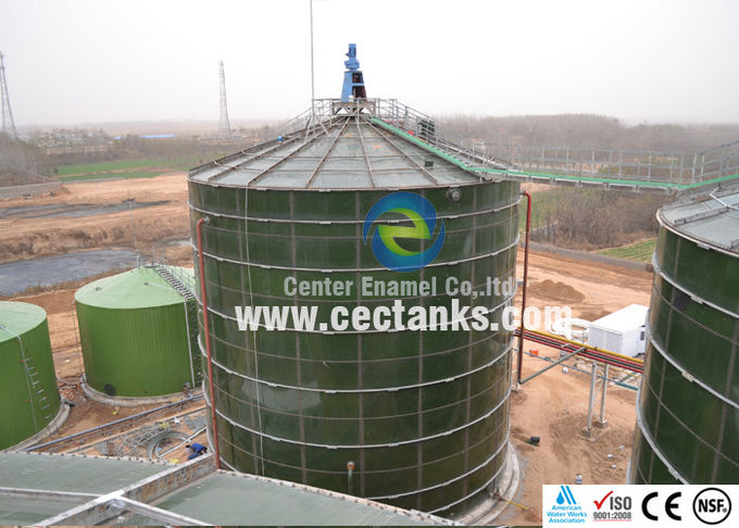 Biogazowe elektrownie Zbiorniki ze stali stopionej ze szkła do fermentacji beztlenowej 0