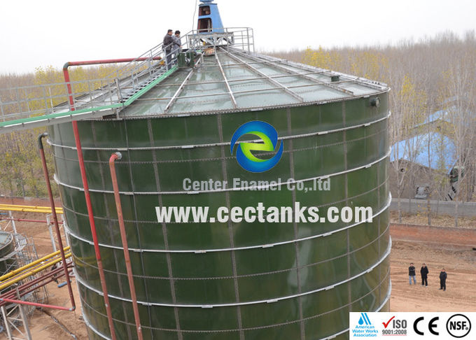 10000 / 10K galonowy zbiornik wody ze stali / zbiornik wody ze szklaną obudową dla biogazowni 1
