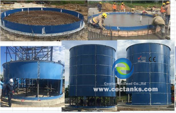 Elektrownia biogazowa z anaterobicznym zbiornikiem ze szkła stopionym w stal 2