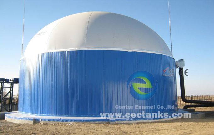 Biogazowy zbiornik septyczny / zbiornik magazynowy z podwójnym dachem membranowym 6.0Mohs 2