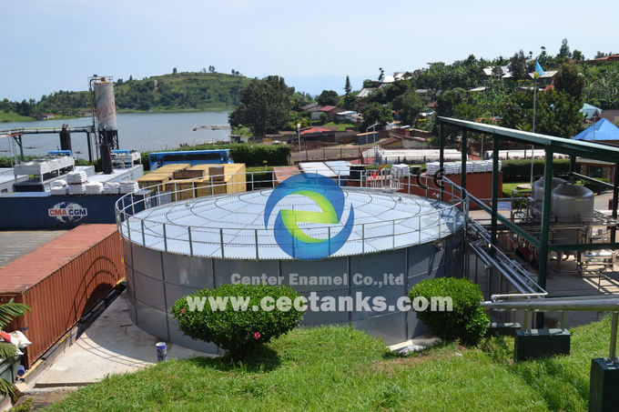 Zbiorniki do przechowywania płynów na dachach z membrany dla wody z biogazu, ścieków, odżywiania beztlenowego 0